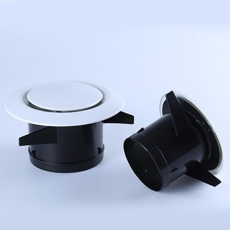 Runder ABS-Dachüberstandslüfter, verstellbarer Luftstrom, Abluftgitter, Deckenlüfter, Badezimmer, Küche, Schlafzimmer, Büro