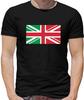 Italy Union Jack Mens T-Shirt - Italian - United Kingdom - UK - Country - Milan