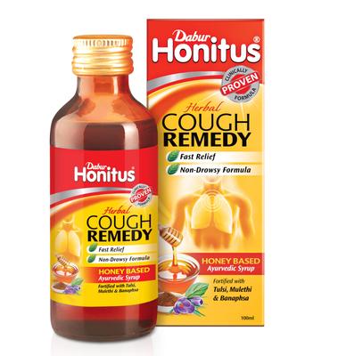 Honitus Cough Syrup - 100ml | Fast Relief In 15 Minutes | Non-Drowsy Natural Formula for Dry & Wet Cough | Ayurvedic Cough Remedy
