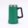 Large Capacity 24oz Brazilian Beer Mug, Insulated Stainless Steel with Double Layer Vacuum Handle