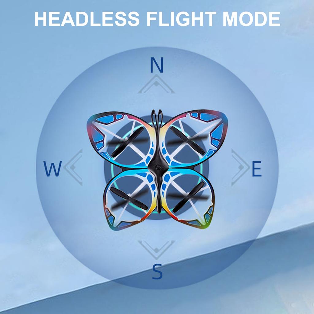 Mini Drone for Kids Remote Control Drone with Colorful Light 3D Flip, Headless Mode, Altitude Hold Ideal gift Toy for