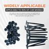100/20PCS Nylon Cable Tie Buckle Heavy Duty Self-Locking Zip Ties Holder with Pin Fasteners Car Body UV Resistant Zipties