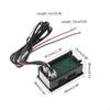 400B Voltmeter & Thermometer Display Panel 12v 24v Battery Temperature Meter Tester Gauge for Car