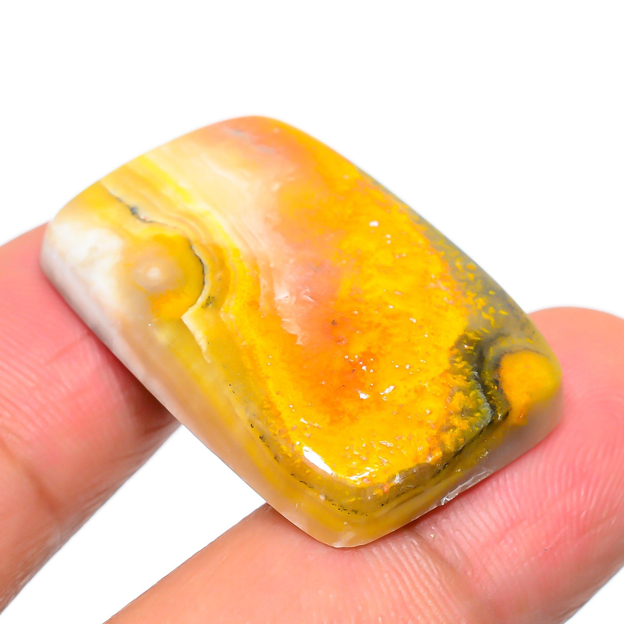 

Natural Bumblebee Jasper 2.1x3.1cm Cabochon Fine Gemstone 41.25Cts. D3U43 жёлтый