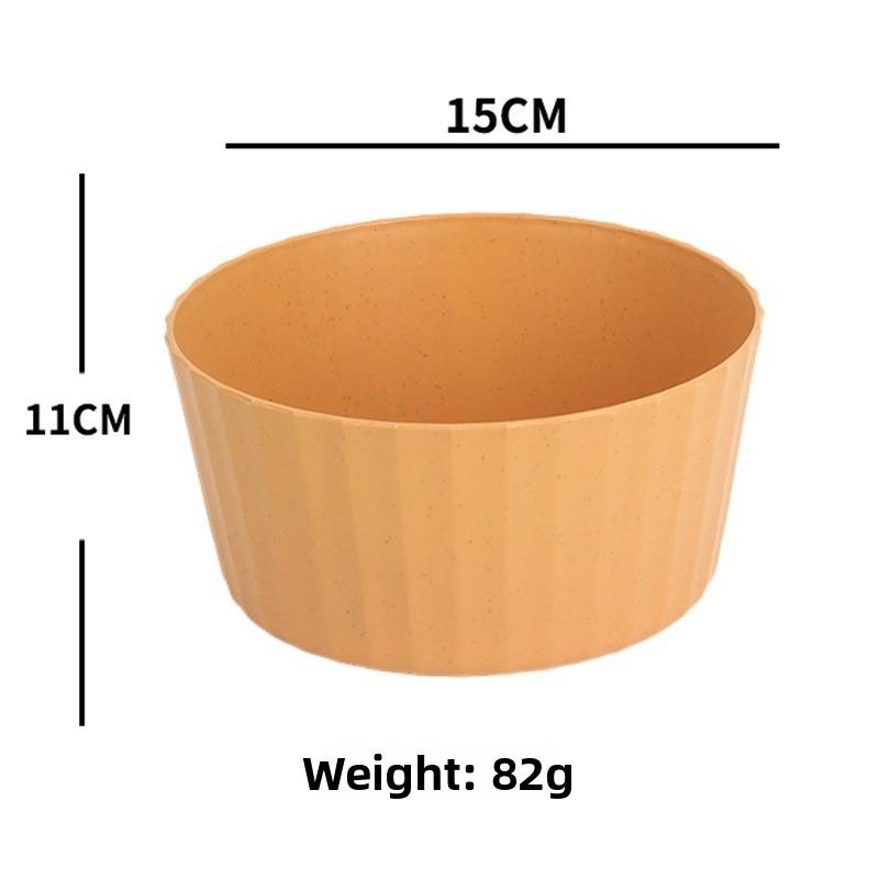 Wheat Straw Fruit Basin - Home Kitchen Vegetable Salad Basin - Multi-functional Fruit Preparation Basin
