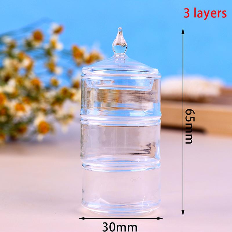 1/12 Scale Pretend Toy Dollhouse Miniature Glass Candy Jar Simulation Candy Bottle Model Toy For Dollhouse Decoration