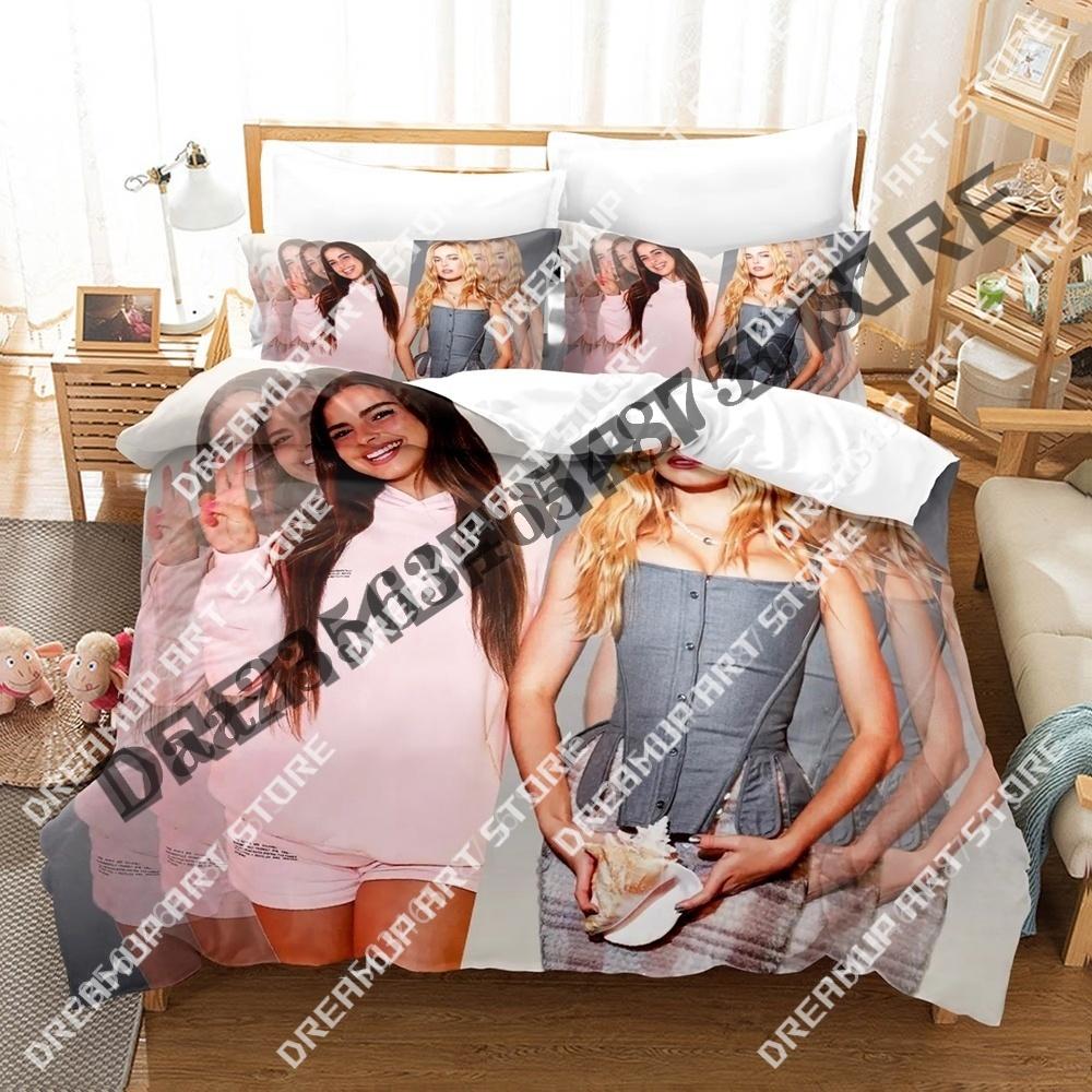 3D Print Addison Rae Singer Bedding Set Twin Queen King Full Size Duvet Cover Pillowcase Bed boys girls Adult Home Textiles