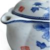 Teapot 350ml Blue and White Flower Porcelain Tea Pot with Infuser Classic Water Pot Peony noble