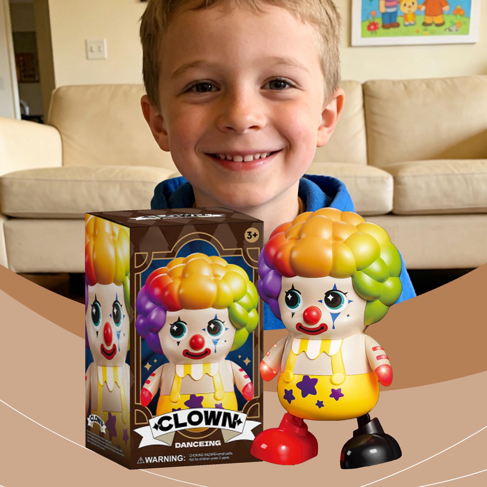 Dancing Clown Toy - Baby Early Education Light Music Swing Figurine Educational Toy Festival Gift One Size