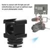 Metal Camera Tri Hot Shoe Mount Adapter for Microphone LED Video Light Monitor