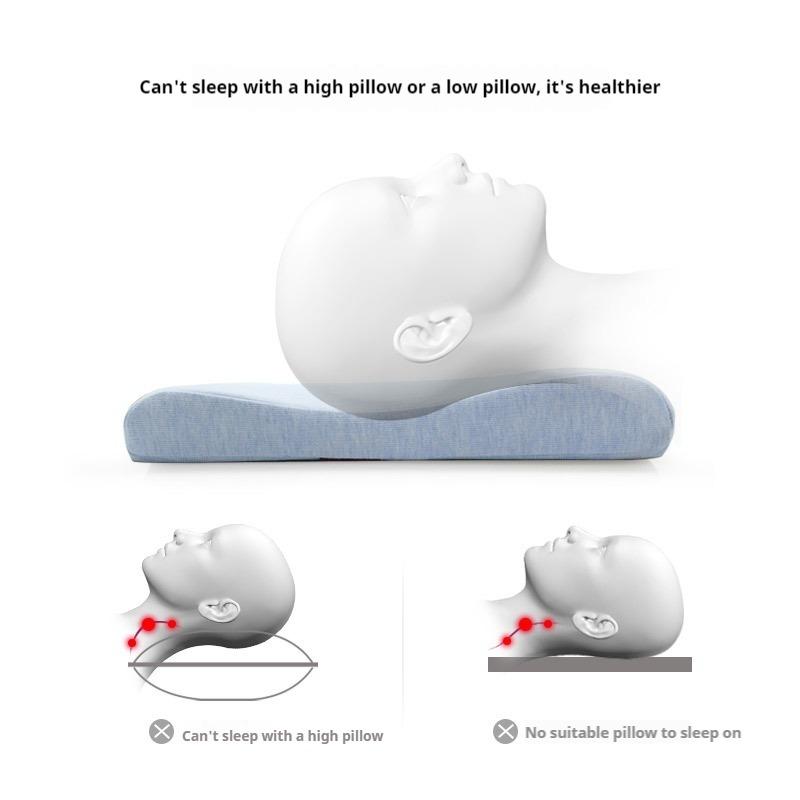 Memory Foam Low Soft Pillow Neck Spine Protection Thin Pillow for Children Teenager Adult Pregnant Health Care Pillow