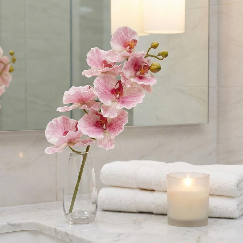 Handmade Simulation Big Moth Orchid Real Touch Faux Phalaenopsis  Wedding Party Favors