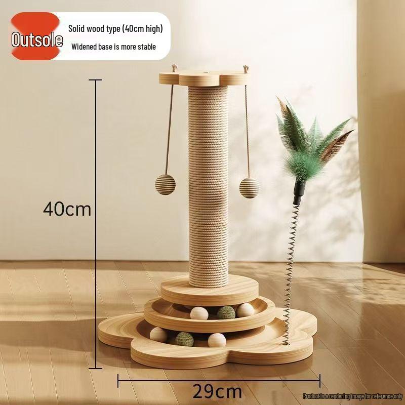 Cat Tree & Bed with Scratching Post and Sisal