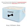 Basket Toys Dog Paw Personalized Pet Toy Storage Box For Clothes Custom Cat Product With Name Dog