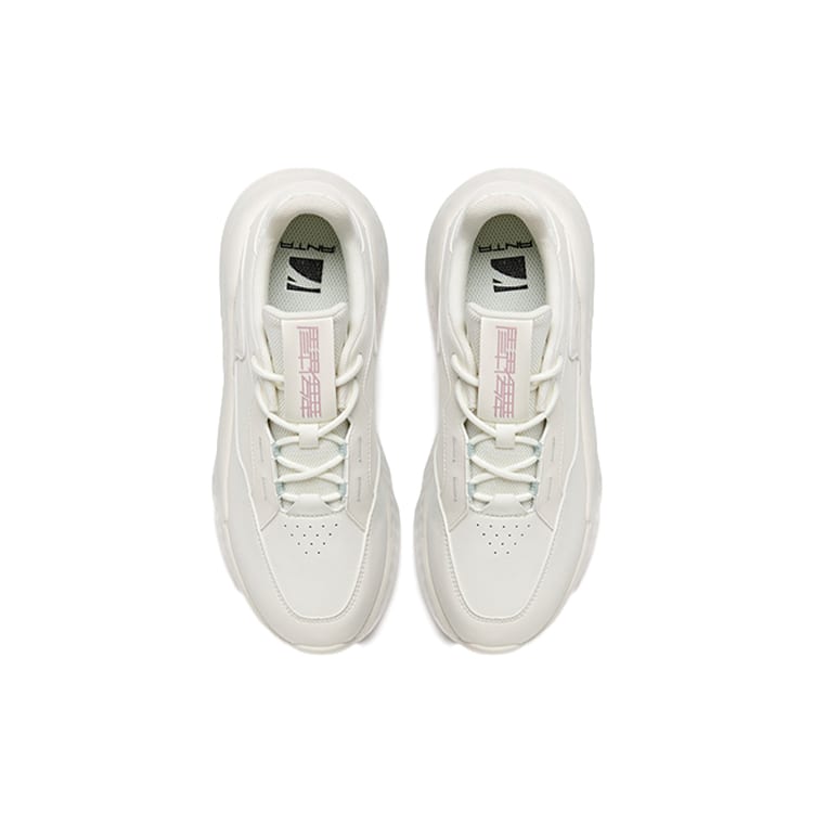 Anta Unruly Series Cushioning Slip Resistant Abrasion Resistant Breathable Low Top Sports Casual Shoes Women's White 122038842-5