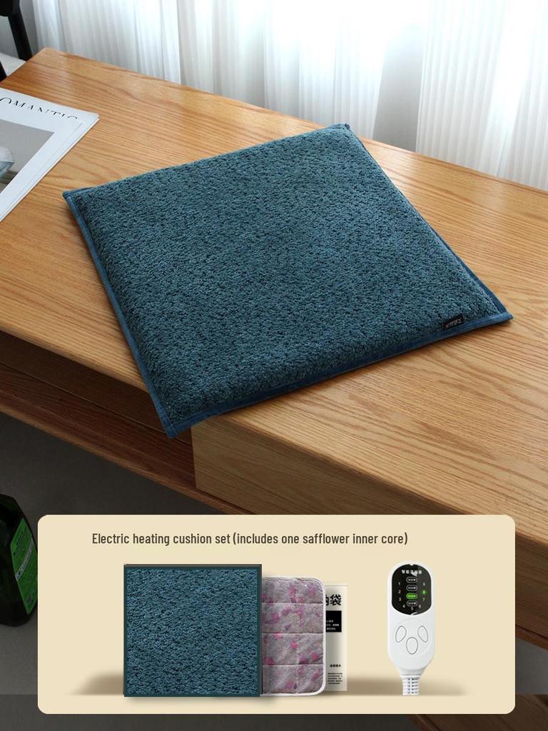 Wormwood Heated Seat Cushion with Moxibustion Therapy - Electric Heating Pad for Office Chairs