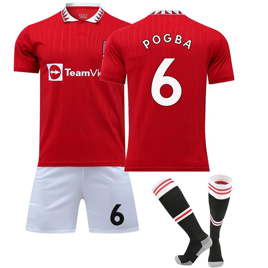 22/23 Manchester-United Home Football Jerseys Shorts Socks Set New  Shorts Socks Adult Sizes Outfits