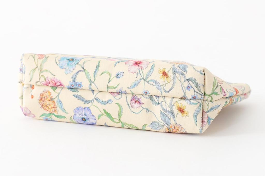 DDintex FLORET LONDON BASIC Pouch, Battersea Blooms, Cream, 15 X 10.5 X 4.5cm [Liberty Print]