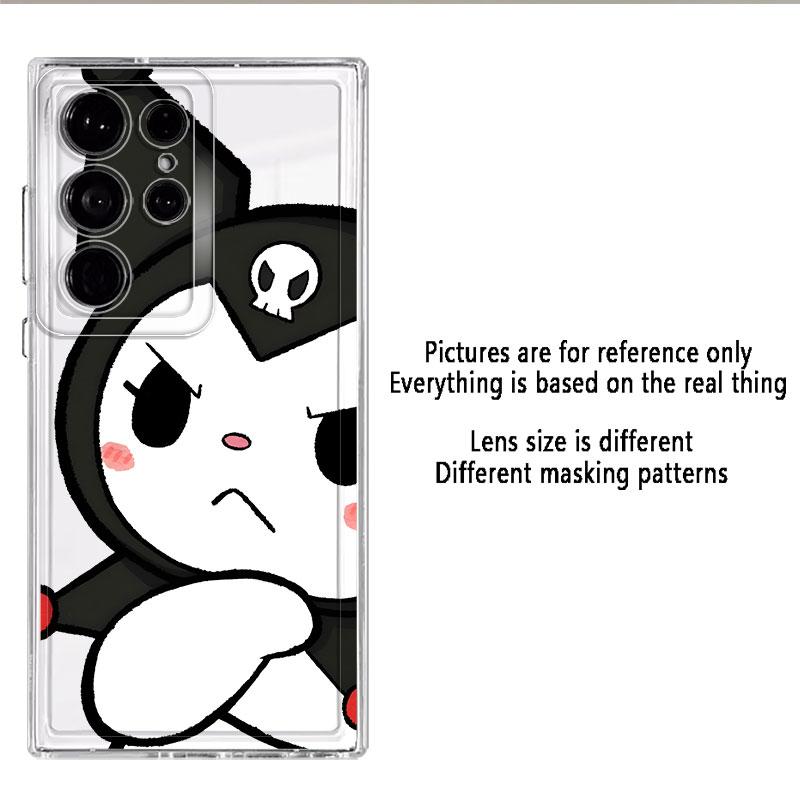 Case for Samsung Galaxy S26 S21 S25 Edge S23 Ultra S22 FE Note 20 Ultra 10 S24 S20 Plus Phone Cover Sanrio Cute Kuromi