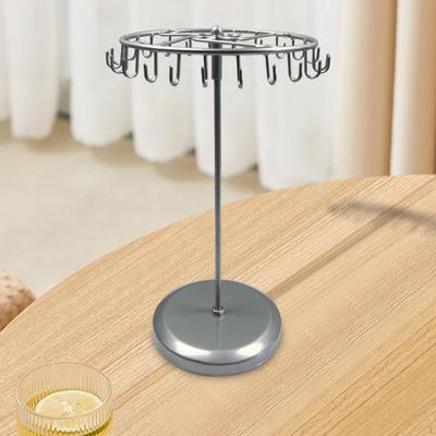 Rotierenden Schmuck Halter Display Stand Halskette Ohrring Lagerung Regal Organizer für