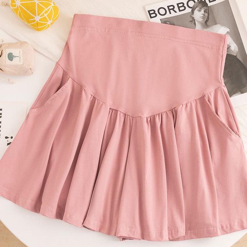 Maternity Summer Low Waist Loose Shorts - Adjustable Wide Leg, Belly Covering, Plus Size Abdominal Support, Four Colors