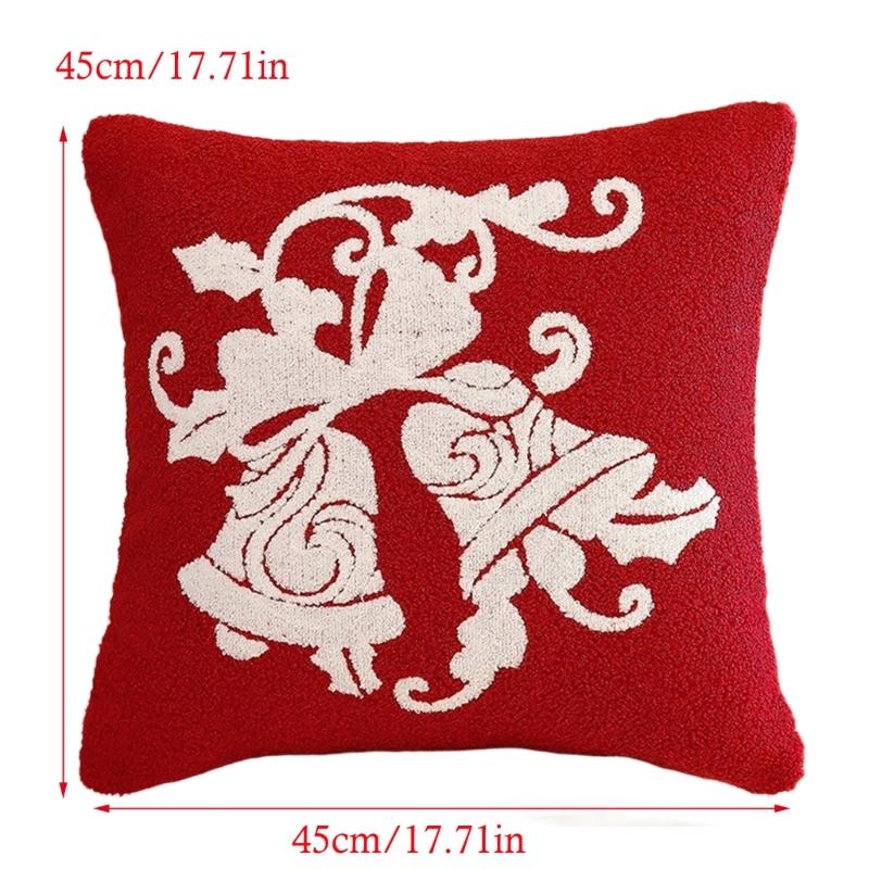 Festival Throw Pillow For Couches Decoration Soft PP Cotton Cushion Washable Cover Christmas Living Room Accent