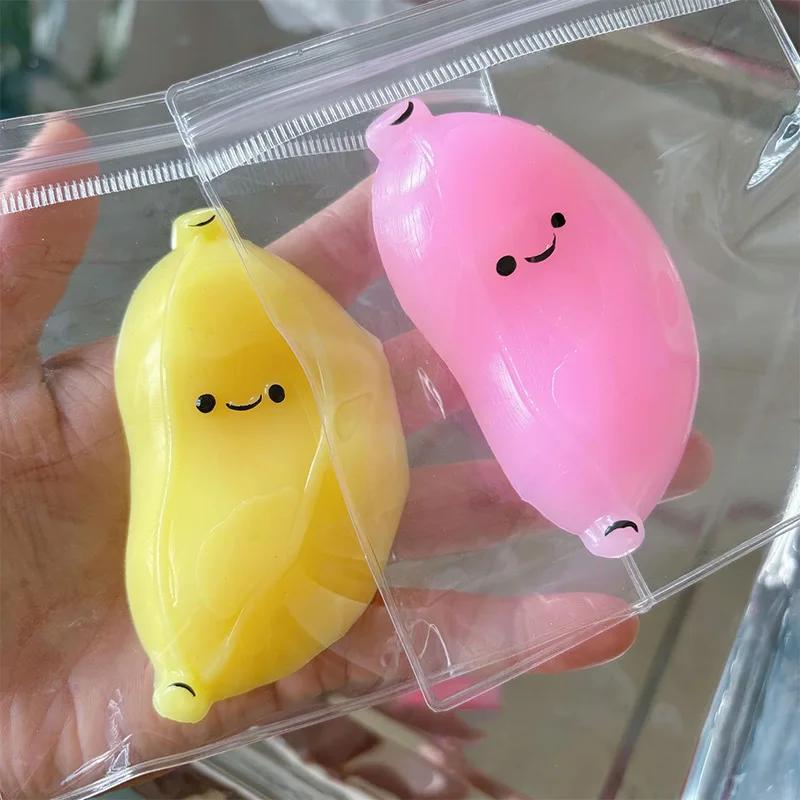 Creative Kneading Relax Decompress Desktop Decorations Soft Slow Rebound Decompression Ornaments Banana Pinch Handicraft