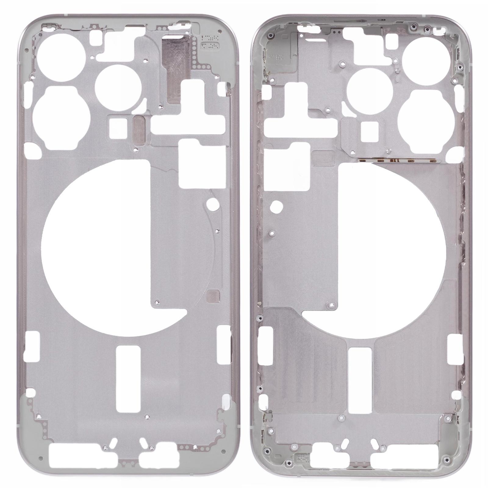 

For iPhone 15 Pro Middle Plate Frame Replacement (Without Logo) (EU Version) Silver