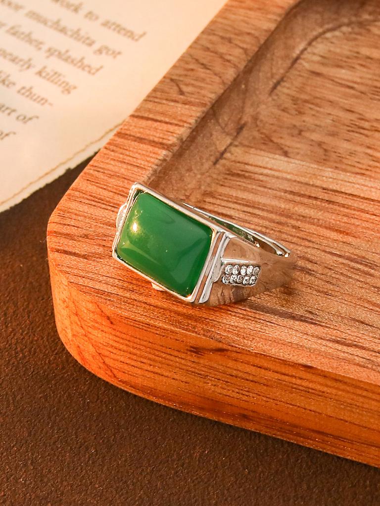 Heiß verkaufter europäischer und amerikanischer Teufelsaugen-Edelsteinring, hochwertiger Retro-Lotus-Öffnungsring, modisches Erstaccessoire