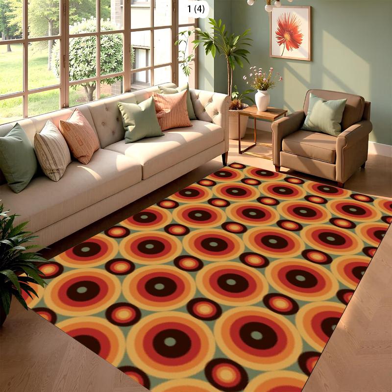 

Geometric Pattern Living Room Rug Carpet Home Decoration Non Slip Floor Mat Circular Rug Large Area Rug Nordic Style 40X60CM