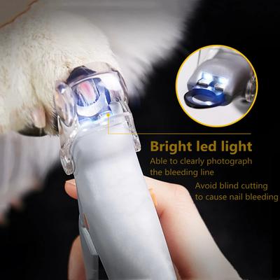 Pet Nail Clipper Scissors Pet Dog Cat Nail Cutter Toe Claw Clippers Scissor LED Light Nail Trimmer Pet Supplies Clippers for Men