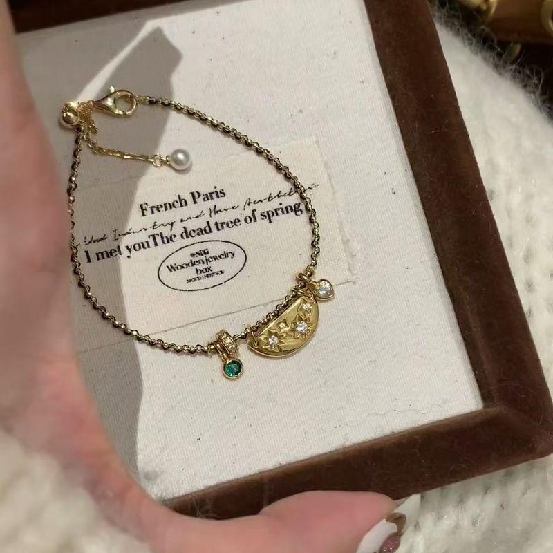 

Винтажный средневековый плетеный браслет-астеризм «Улыбка» черного и золотого цвета, женский, в изысканном классическом стиле, элегантный, с изысканным ремешком для переноски S0017 Smile Star Bracelet