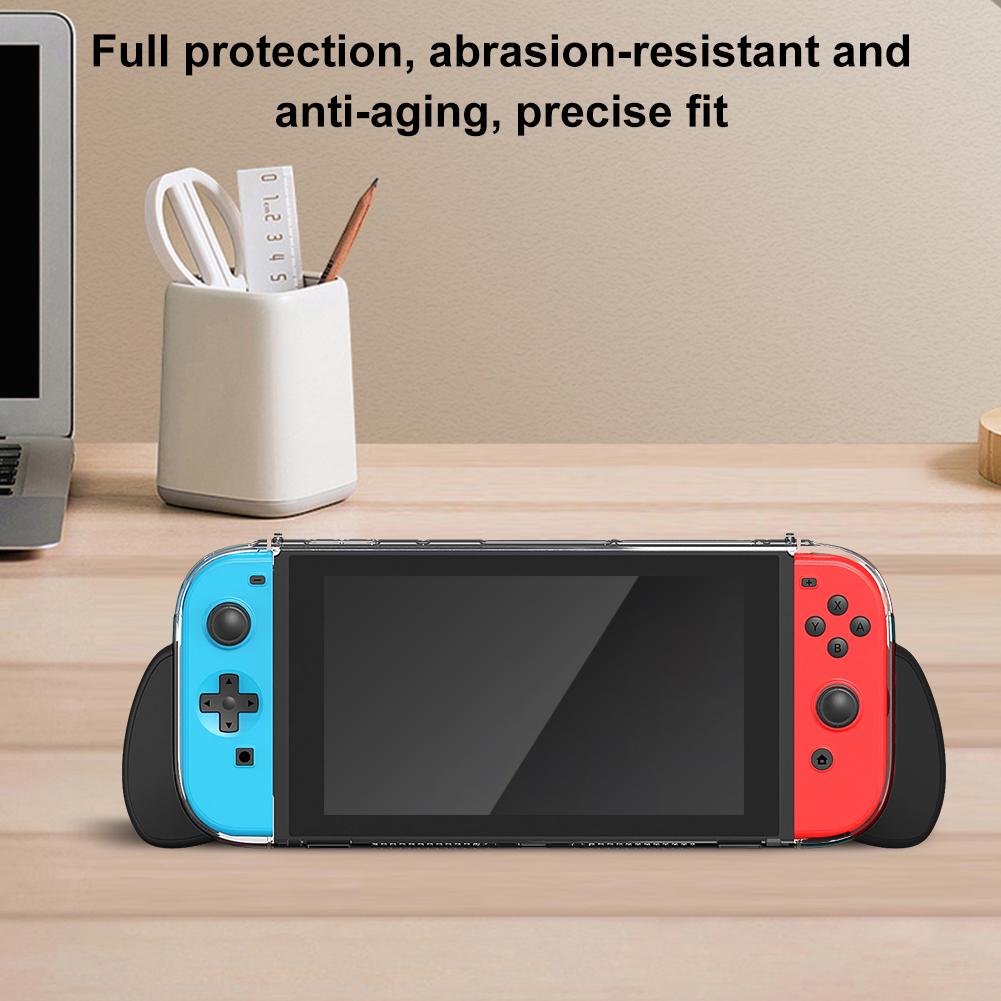 Shockproof Protective Shell with Replaceable Ergonomic Grip Protective Cover for Nintendo Switch2 Accessories