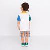 Miki House Hot Biscuits Short Sleeve Boys and T-Shirt, Girls, White, 80cm, 72-5202-495