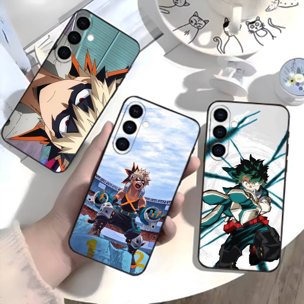 Katsuki Bakugo p-Hero Academia Phone Case For Samsung Galaxy A73,A21s,A22,A31,A52,A53,A71,A41Soft Black Shell