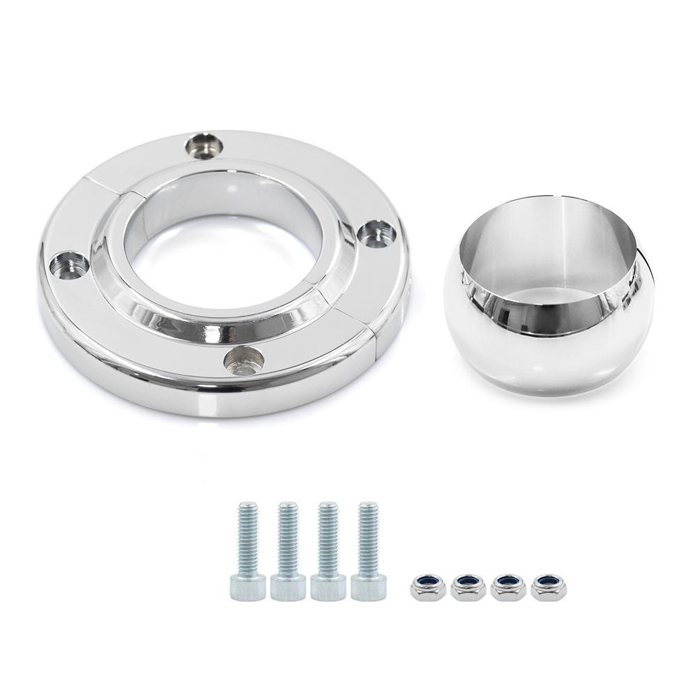 2" Columns Swivel Steering Column Floor Mount Chrome Fit For Sbc Bbc 350