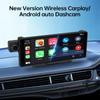 3-lens Dashcam, 10.26" HD Wireless CarPlay Car Navigation GPS.