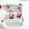 Flocking Santa Clauses Christmas Keychain Star Bowknot Pendant Portable Stocking Stuffers for Kids and Adults Daily Use