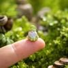Miniature Gnome Figurine for Garden Terrarium Decoration - Green