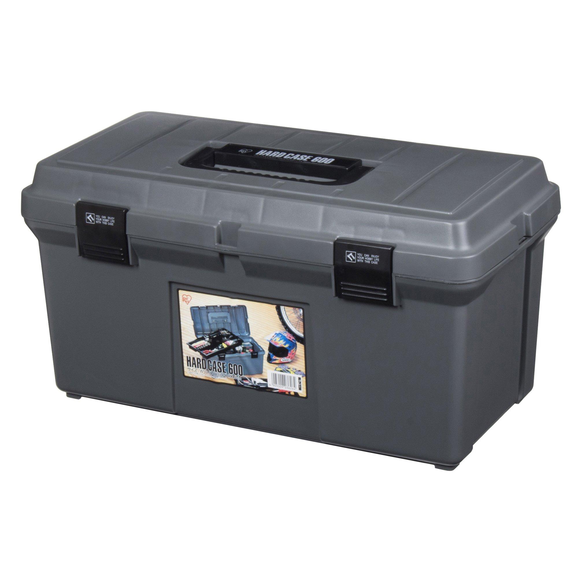 

Iris Ohyama Tool Box Hard Case 600 Gray x Depth 28 x Height [Width approx. 53.6 approx. 27.8 cm] сірий колір
