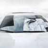 Car Windshield Snow Cover Thickened Silver Coated Fabric Snow Shield Frost Protection Front Windshield Cover with Side Flaps for Vehicles