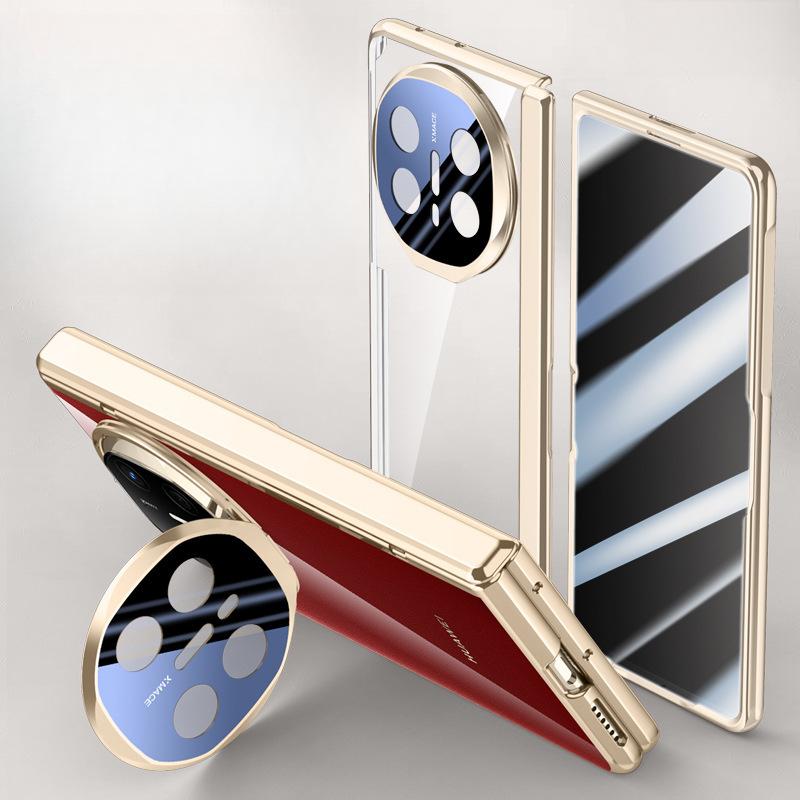 Suitable for Huawei Matex6 Mobile Phone Case Film Integrated Transparent Mtx6 Lens Bracket Spring Central Shaft Hinge Anti-fall Sleeve