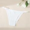 Women Sexy Ice Silk Panties Low-waist Seamless G String Lingerie Solid Half Hip Underwear