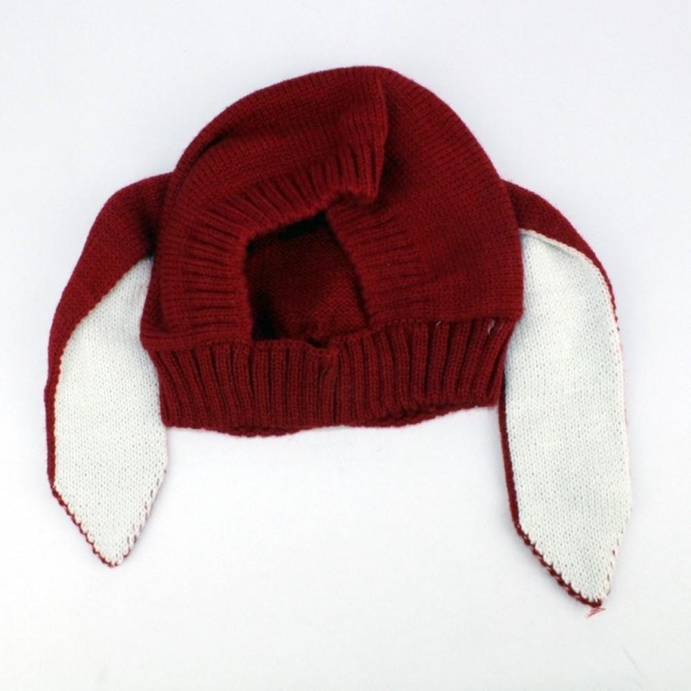 Soft Material Rabbit Beanie Long Floppy Ear Earflap Cap Comfortable Toddler Beanie Winter Warmth