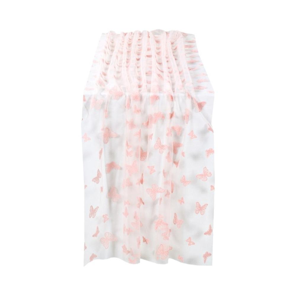 Semi-Transparent Wedding Table Runner Multi-color Long Table Runner Table Cover  Birthday розовый