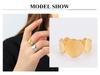 Cazador Open Geometric Round Circle Rings for Women Minimalism Stainless Steel Rings Gold Color Adjustable Wedding Jewelry Gift