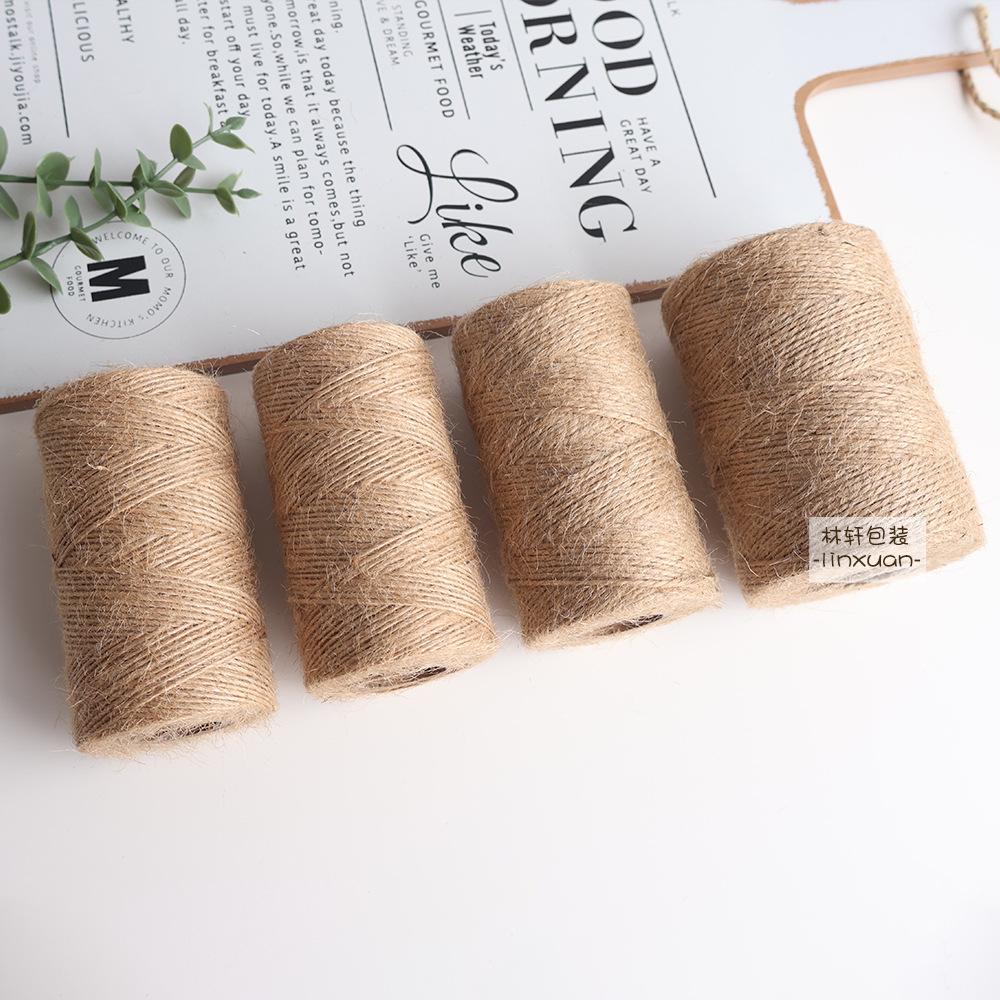 Hemp Rope Decoration Diy Production Retro Style Woven Jute Thread Binding Material Decoration Wear-Resistant Handmade Rope