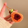 Food Series Plush Hamburger Keychain With Soft Short Pile For Girls And Teens
