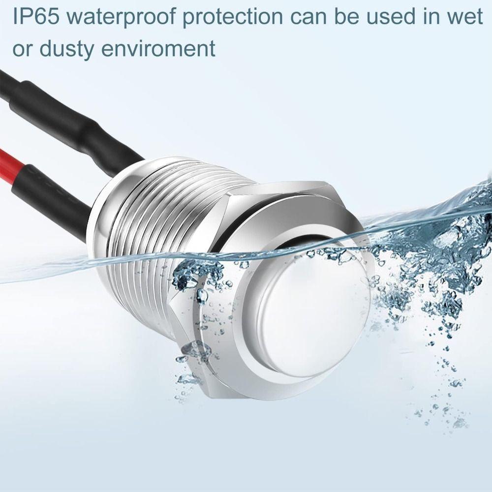 Self-Locking Push Button Switch 12mm  Durable