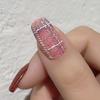 Autumn and Winter Nail Art Knitted Woolen Powder Nail Decoration Retro Color Plaid Glitter Sea Salt Diamond Glitter